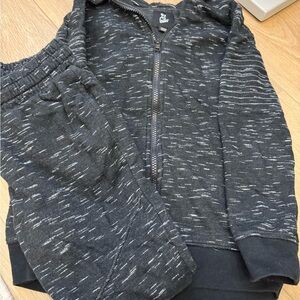 art class Black and Gray Kids Matching Set